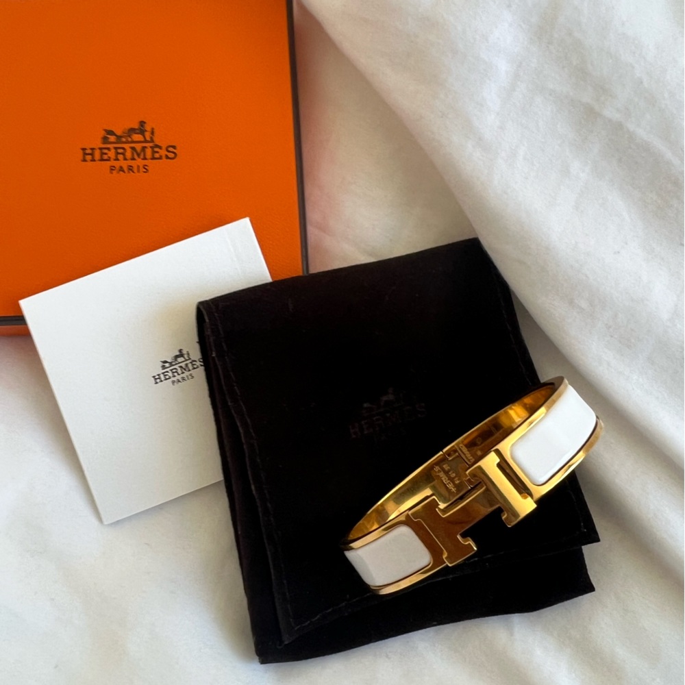 HERMES White Clic Clac